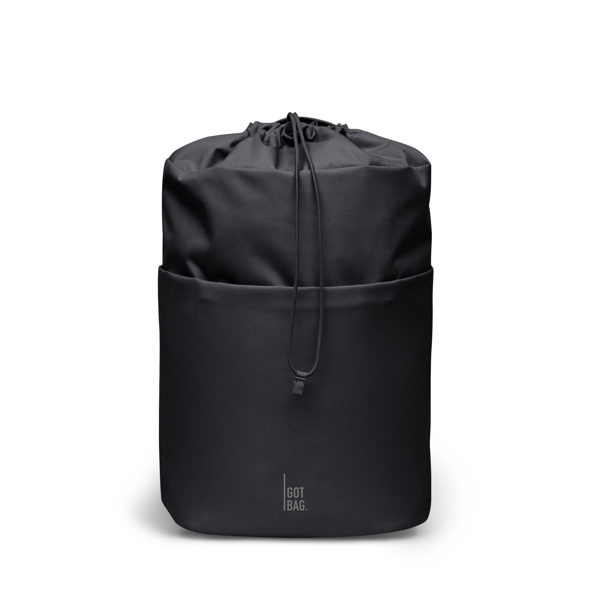 Water-Resistant Rolltop Backpack with Laptop Compartment - black