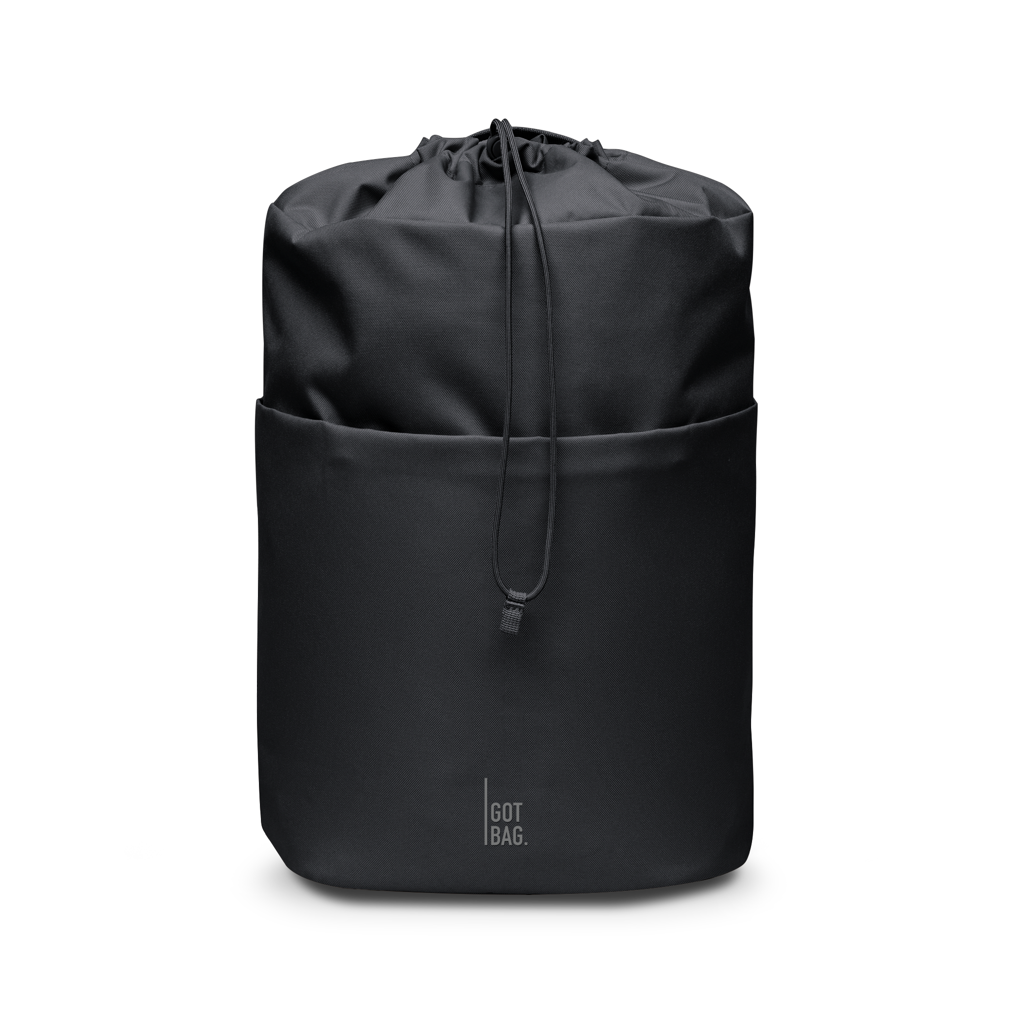 Water-Resistant Rolltop Backpack with Laptop Compartment - black