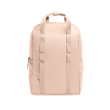 Water-Resistant Rolltop Backpack with Laptop Compartment - pearl monochrome