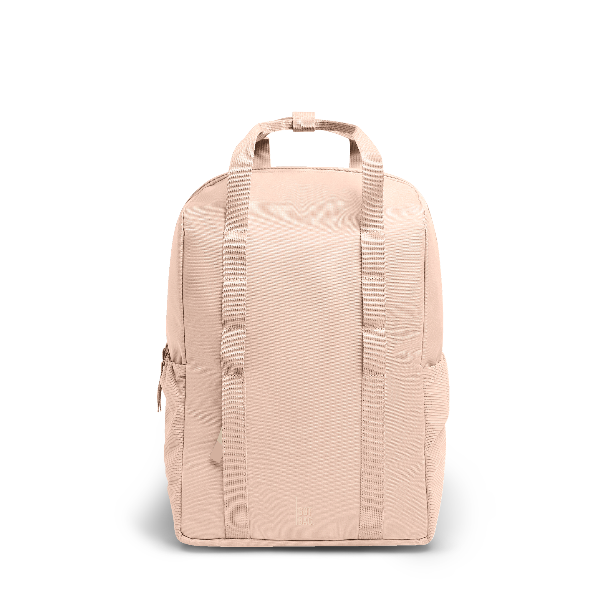 Water-Resistant Rolltop Backpack with Laptop Compartment - pearl monochrome