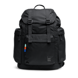 Water-Resistant Rolltop Backpack with Laptop Compartment - black