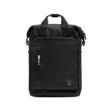 Water-Resistant Rolltop Backpack with Laptop Compartment - black
