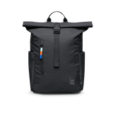 Water-Resistant Rolltop Backpack with Laptop Compartment - black