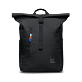Water-Resistant Rolltop Backpack with Laptop Compartment - black