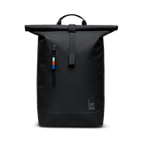 Water-Resistant Rolltop Backpack with Laptop Compartment - black