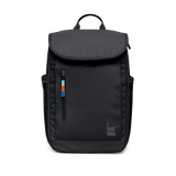 Water-Resistant Rolltop Backpack with Laptop Compartment - black